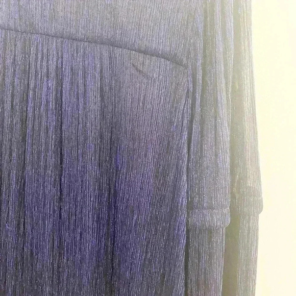 Anthropologie shimmered blue blouse - Picture 2 of 5